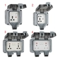 Miniatyrbillede 3 af 10: Socket Box Switched Socket 3 3 3