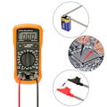 Miniatyrbillede 9 af 9: 10 STK Multimeter Testledninger Meter Nål Test Probe Adapter