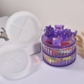 Miniatyrbillede 6 af 10: diamant Opbevaringsboksforme Epoxyharpiksform RUND OPBEVARINGSKASSE Round storage box