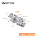Miniatyrbillede 1 af 10: 4 stk glasklemme glasbelagte beslag STYLE 6 STYLE 6 Style 6