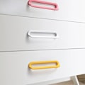 Miniatyrbilde 5 av 10: Skap Garderobe Dørhåndtak Møbelhåndtak SORT 96MM 96MM black 96mm-96mm