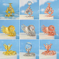 Miniatyrbillede 10 af 10: Ugle Display Holder Krystalkugle Base C C C