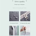 Miniatyrbillede 9 af 10: Quilt Opbevaringspose Tøj Opbevaringspose GRÅ L120L 120L Grey L120L-120L