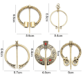 Miniatyrbilde 2 av 10: Viking Brosje Skjerf Brosje SILVER STYLE-2 STYLE-2 Silver Style-2-Style-2