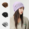 Miniatyrbillede 5 af 10: Strikkede Beanies Dame Beanie Caps GRØN green