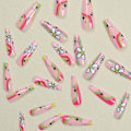 Miniatyrbillede 2 af 10: 24 stk Halloween falske negle Lang ballet falsk negl SN058 SN058