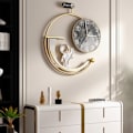 Miniatyrbillede 10 af 10: 1 sæt kvarts vægur Bevægelsesmekanisme GULD TYPE C TYPE C gold Type C-Type C