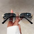 Miniatyrbillede 3 af 10: Cheetah Decor Solbriller Dobbelt Bridge Solbriller GRADIENT Gradient Grey
