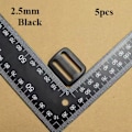 Miniatyrbilde 1 av 10: 5 stk Tri Glide Slider Stigelåsspenner SORT 2,5MM Black 2.5mm