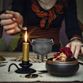Miniatyrbilde 6 av 10: Sacrificial Witch Pot Wizard's Magic Pot PENTACLE PENTACLE pentacle