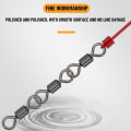 Miniatyrbillede 3 af 9: 20 stk Fishing Snap Connector med Pin Rolling Swivel 4 4 4