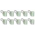 Miniatyrbillede 6 af 10: 20 stk Abo Float Connectors Clear Snap SORT SORT Black