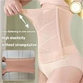 Miniatyrbillede 4 af 10: Cross Mesh Bælte Crossover Abdominal Formning SORT M Black M