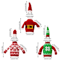 Miniatyrbilde 2 av 10: Jule champagneflaskehatt Vinflaskepose C C C