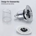 Miniatyrbilde 3 av 10: Avløpsstopper for servant Pop-Up Bounce Core Sink Sil