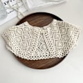 Miniatyrbillede 3 af 9: Lace falsk krave dame topkraver C C C