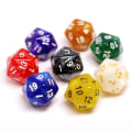 Miniatyrbillede 4 af 10: 10 Stk/sæt DND Terning Polyhedral Terning BLÅ BLÅ blue