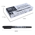 Miniatyrbillede 2 af 10: 10 Stk Dobbelt Tip Pen Oily Pen SORT Black