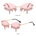 Miniatyrbild 7 av 10: Solglasögon för kvinnor Tear Shape ROSA ROSA Pink