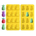Miniatyrbillede 1 af 6: 12 hulrum 3D ananas isterninger Silikone kageform Mousse form
