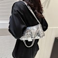 Miniatyrbillede 10 af 10: Skuldertaske Gothic Dametaske SØLV silver