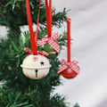 Pikkukuva 10 / 10: 5 KPL joulukuusenkello Xmas Decors PUNAINEN PUNAINEN red