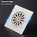 Miniatyrbillede 5 af 10: Badeværelse Gulvafløb Afløbsdæksel 9X9CM 9x9cm