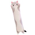 Pitkä kissa tyyny unipehmot HARMAA 90CM Grey 90cm