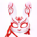 Miniatyrbilde 6 av 10: Rabbit Ears Mask Anime Mask TYPE D TYPE D Type D