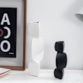 Miniatyrbillede 10 af 10: Minimalistisk Vase Sort Vase HVID A A white A-A