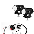 Miniatyrbillede 1 af 10: 1/2 STK LED Forlygte Motorcykel Køre Spotlight 2 STK 2 STK 2pcs