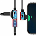 Miniatyrbillede 4 af 10: USB C DAC Adapter Høretelefon Adapter SORT Black