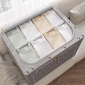 Pikkukuva 10 / 10: Quilt Organizer Vaatteet Peittolaatikko GRAY SINGLE WINDOW SINGLE grey single window-single window