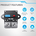 Miniatyrbillede 2 af 7: 200 Amp Audio Circuit Breaker Nulstillelig Circuit Breaker Self