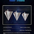 Miniatyrbilde 6 av 10: 1/2 stk Fiskeledningssynker Fiskevektsink 1PC80G 80G 1pc80g