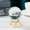 Miniatyrbillede 7 af 10: Crystal Ball Display Base Metal Branch Stand SORT L Black L
