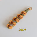 Miniatyrbilde 2 av 7: Stropp Håndledd Charm Hekle GUL Yellow