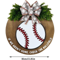 Miniatyrbild 2 av 4: Baseball Välkomstdörrskylt Hem Välkomstskyltar Dörrdekor