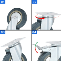 Miniatyrbilde 6 av 10: Hjul Svingbare Hjul STYLE 1 STYLE 1 Style 1