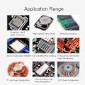 Miniatyrbillede 6 af 10: Processor CPU Køler Heatsink Gips HY610 GOLD HY610 GULD HY610 Gold