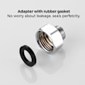 Miniatyrbilde 5 av 6: 4 stk 1/2 til 3/8 vannledningsadapter Vannslangeadapterrør 4 pcs