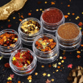 Pikkukuva 4 / 8: 2Packs Holografinen Nail Art Glitter Glitter Syksyn paljetteja 1 1 1