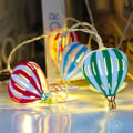 Miniatyrbilde 8 av 10: Hot Air Balloon String Lights Hot Air Balloon String Bannere yellow