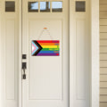 Miniatyrbilde 5 av 5: Rainbow Dørskilt Alle Er Velkommen Her Skilt Veggkunst