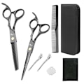 Miniatyrbillede 1 af 10: Klipningssaks Hårklippesaks SORT 8STK 8STK black 8PCS-8PCS