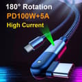 Miniatyrbilde 3 av 10: USB C til Type-C-kabel PD 100W 2M 2m