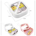 Miniatyrbillede 2 af 10: Mini Opbevaringsetui Desktop Orangizer Box HVID white