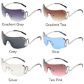 Miniatyrbilde 2 av 10: Sneaky Snake Solbriller Y2K Solbriller GRADIENT GREY GRADIENT