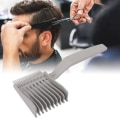 Miniatyrbild 4 av 10: Barber Fade Kammar Hårsaxkam GRÅ Grey