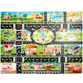 Miniatyrbild 1 av 10: Barn Game Carpet Traffic Map Mat 1 1 1